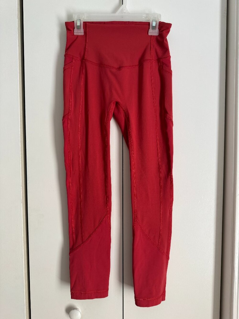 Lululemon All The Right Places Crop II 23" High Rise Leggings Size 4 Dark Orange